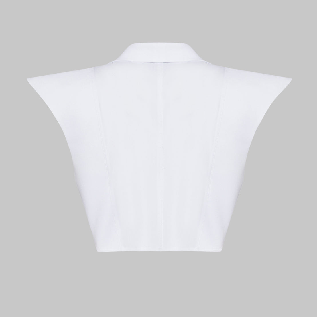 White Long Collar Shirt
