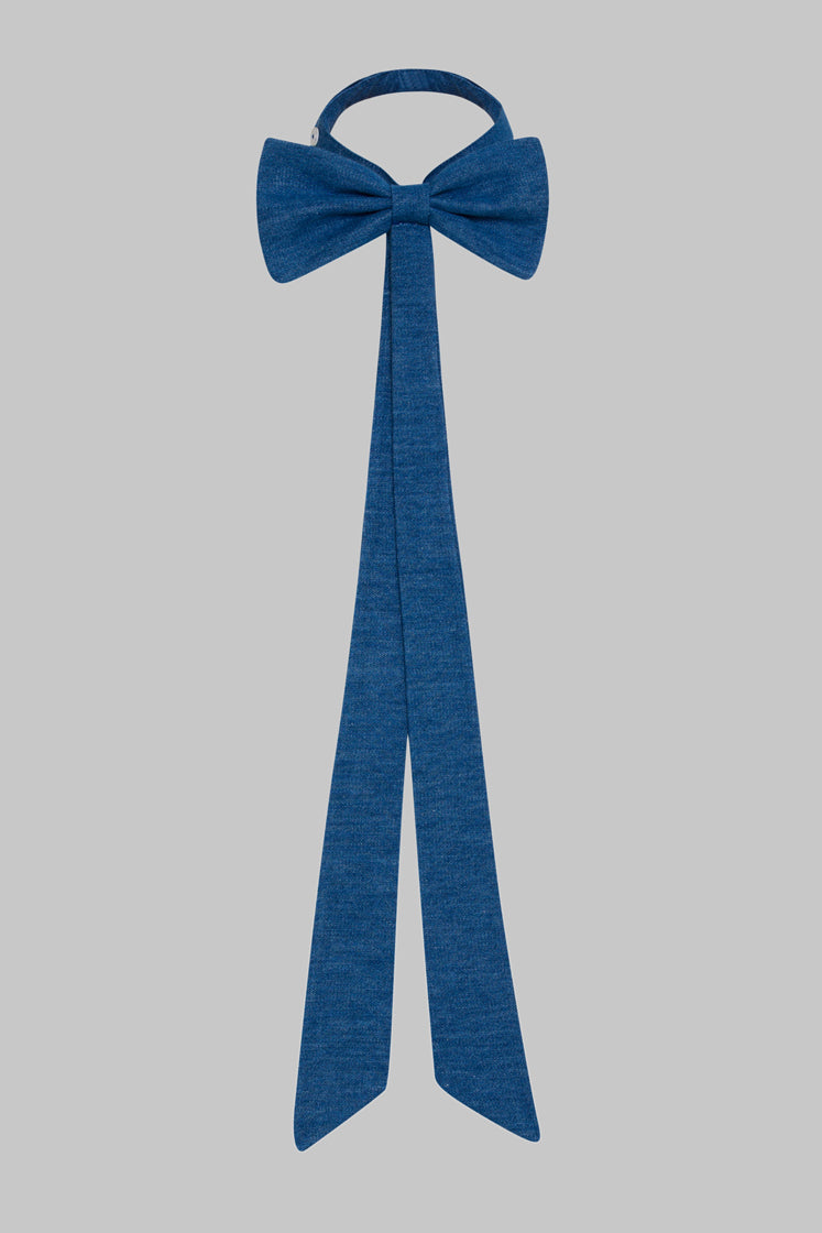 Denim Bow Tie - Stylish Accessory for Any Occasion