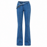 Double Belt Denim Pants
