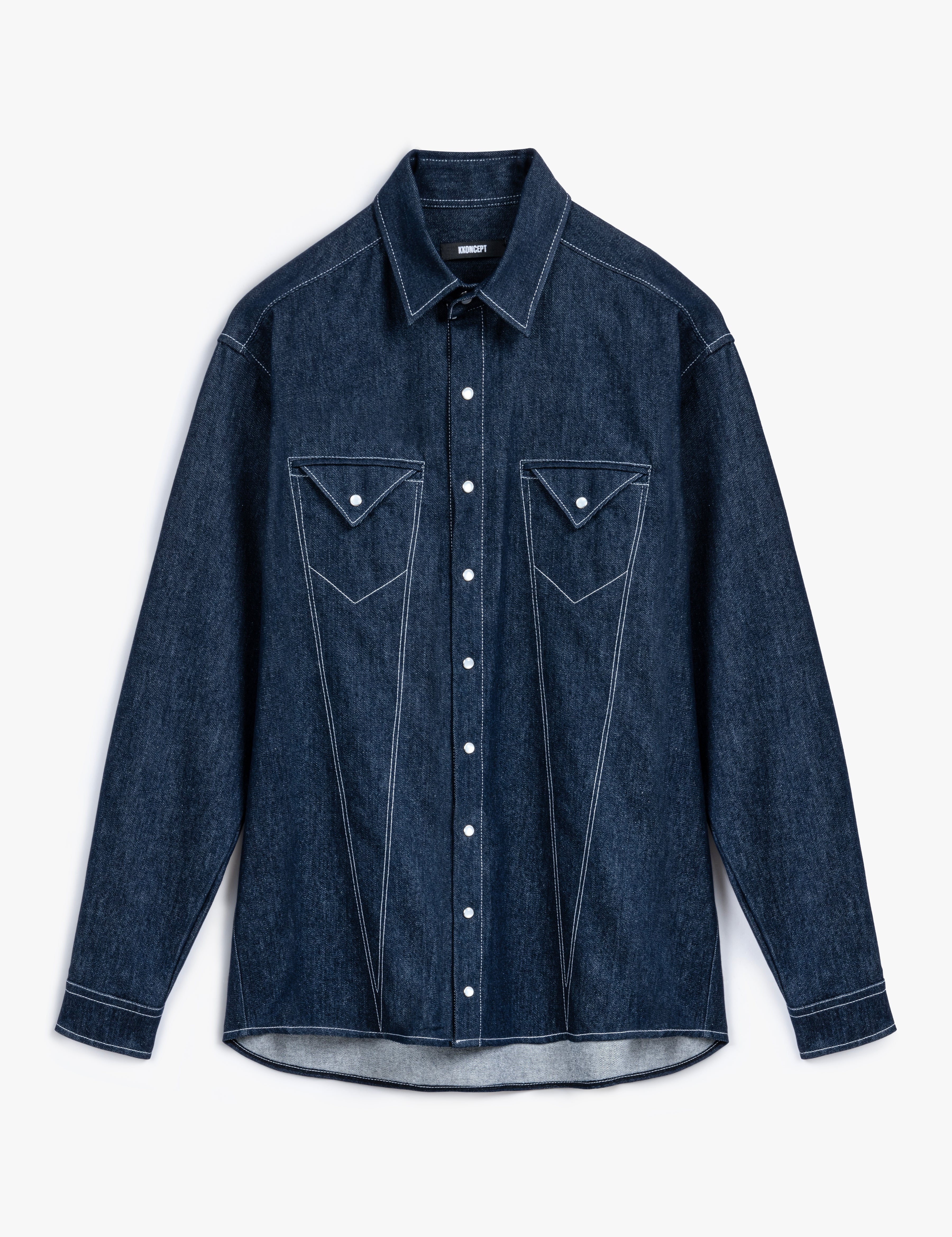 Denim Outline Shirt

