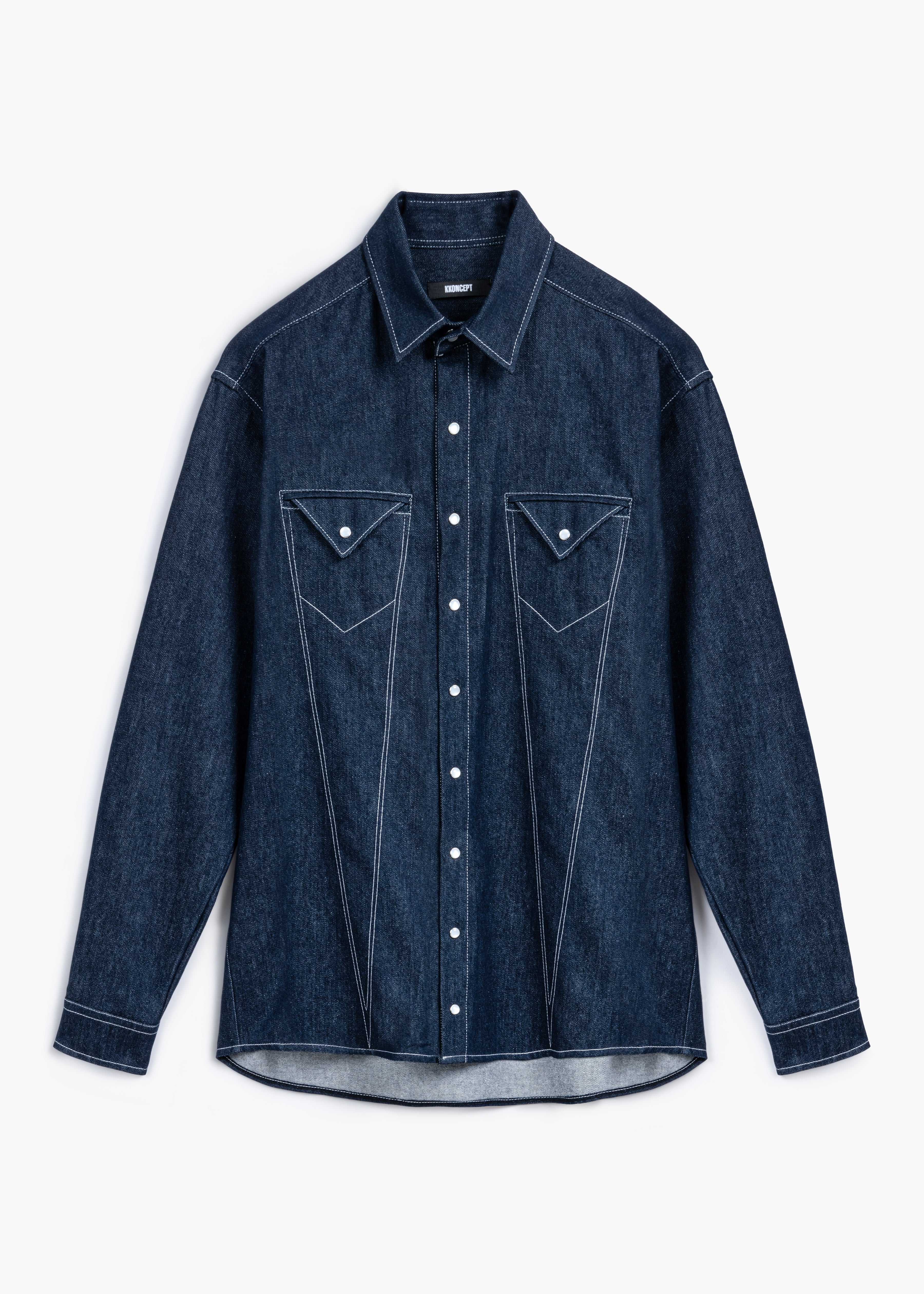 Denim Outline Shirt
