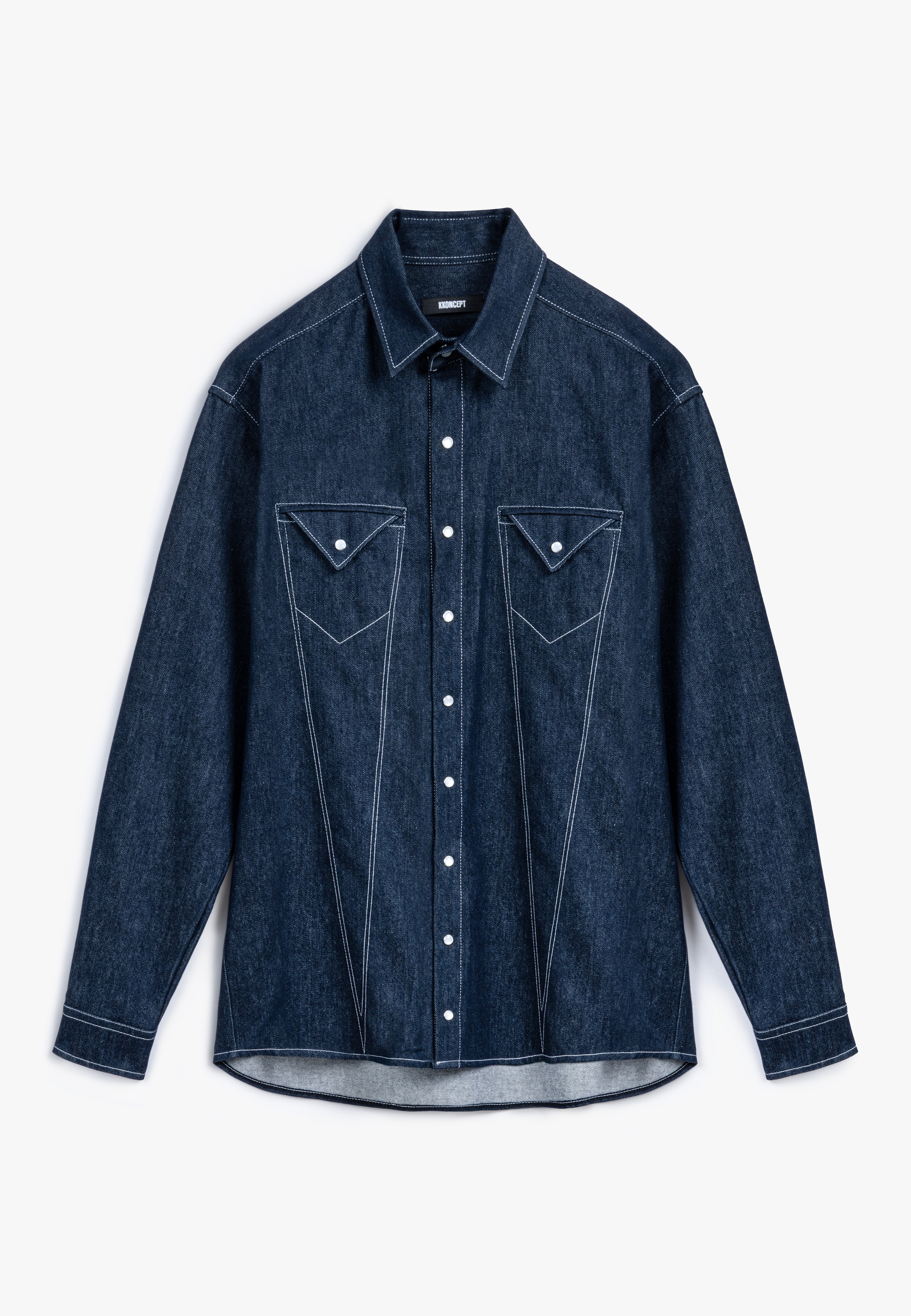 Denim Outline Shirt
