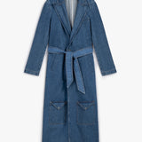 Her Denim Trench Coat
