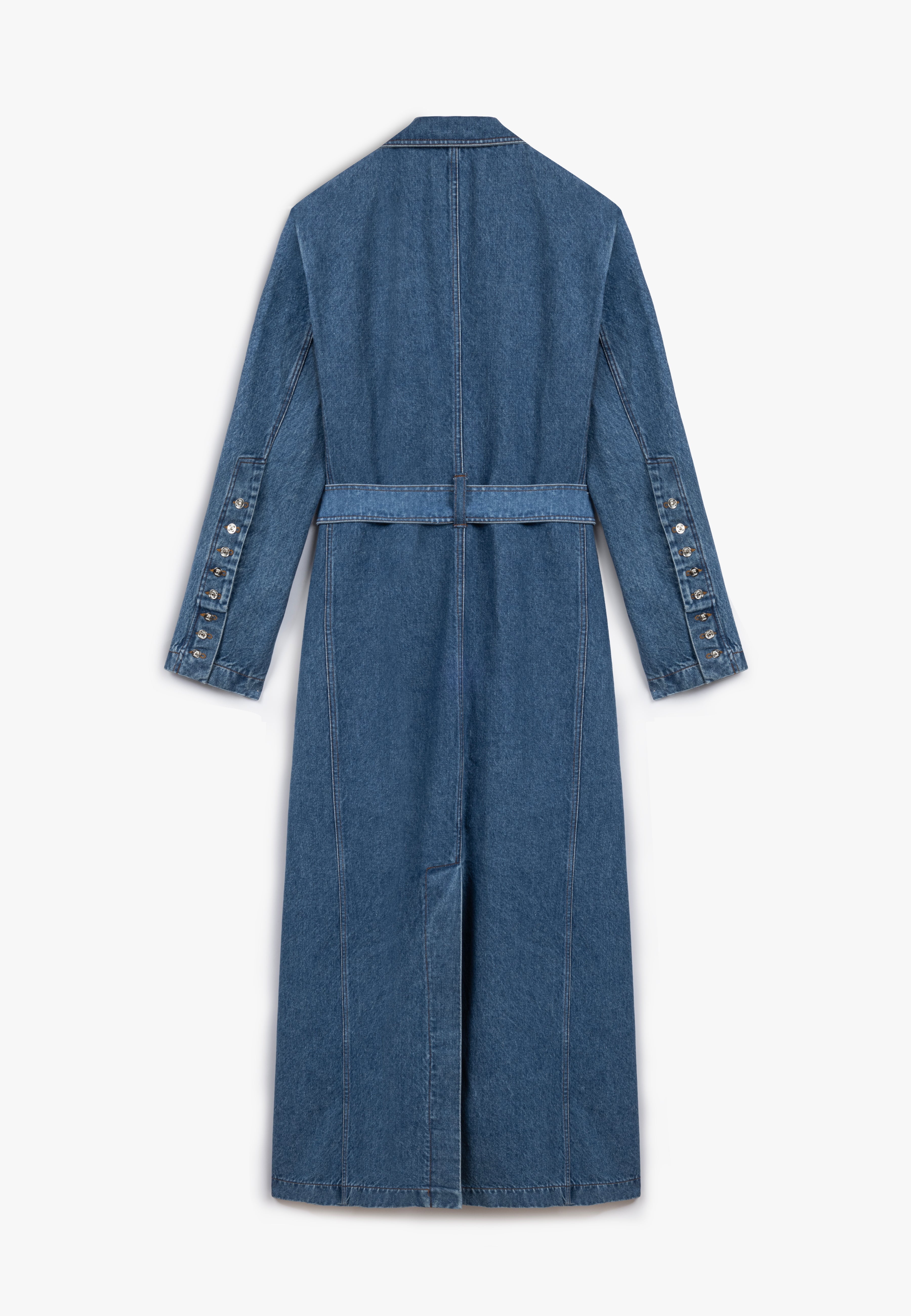 His  Denim Trench Coat
