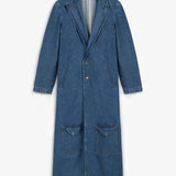 Her Denim Trench Coat
