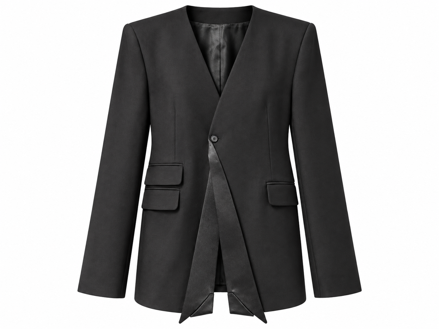 His Reversed Collar Blazer
