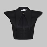 Black Long Collar Shirt