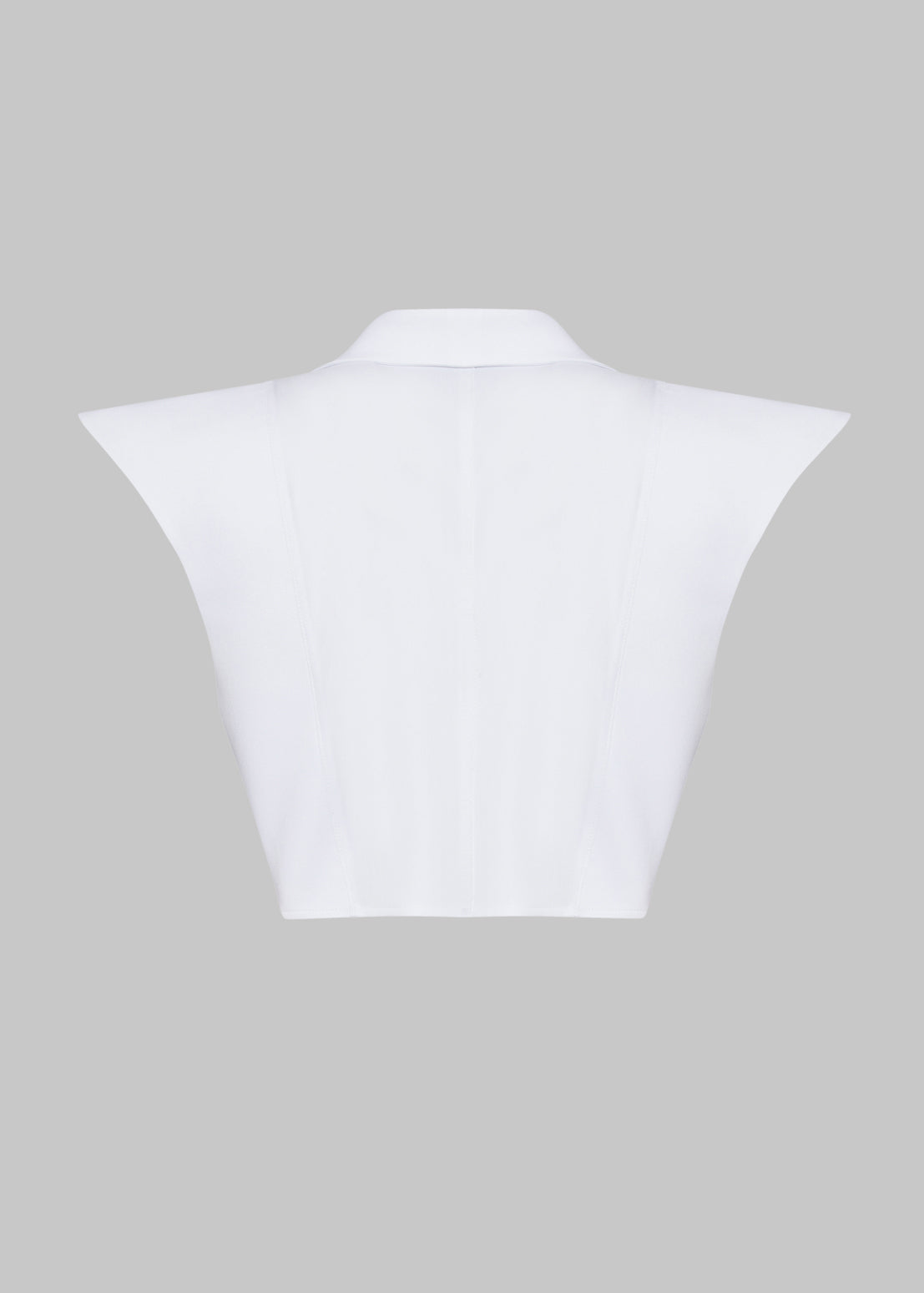 White Long Collar Shirt
