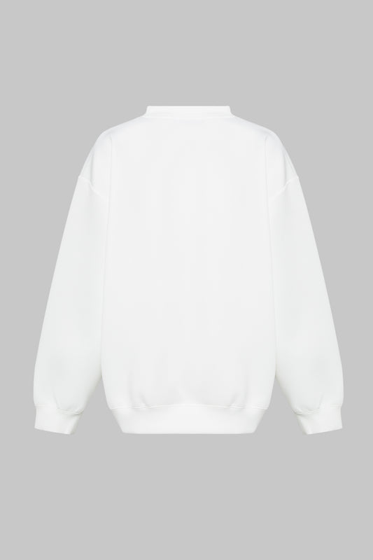 White Fallen Spade Sweatshirt