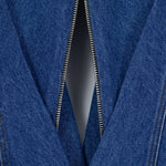 The Illusion Of A Tie Blazer İn Denim
