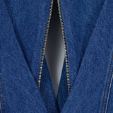 The Illusion Of A Tie Blazer İn Denim
