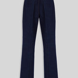 His Blue Jeans Collar Pants
