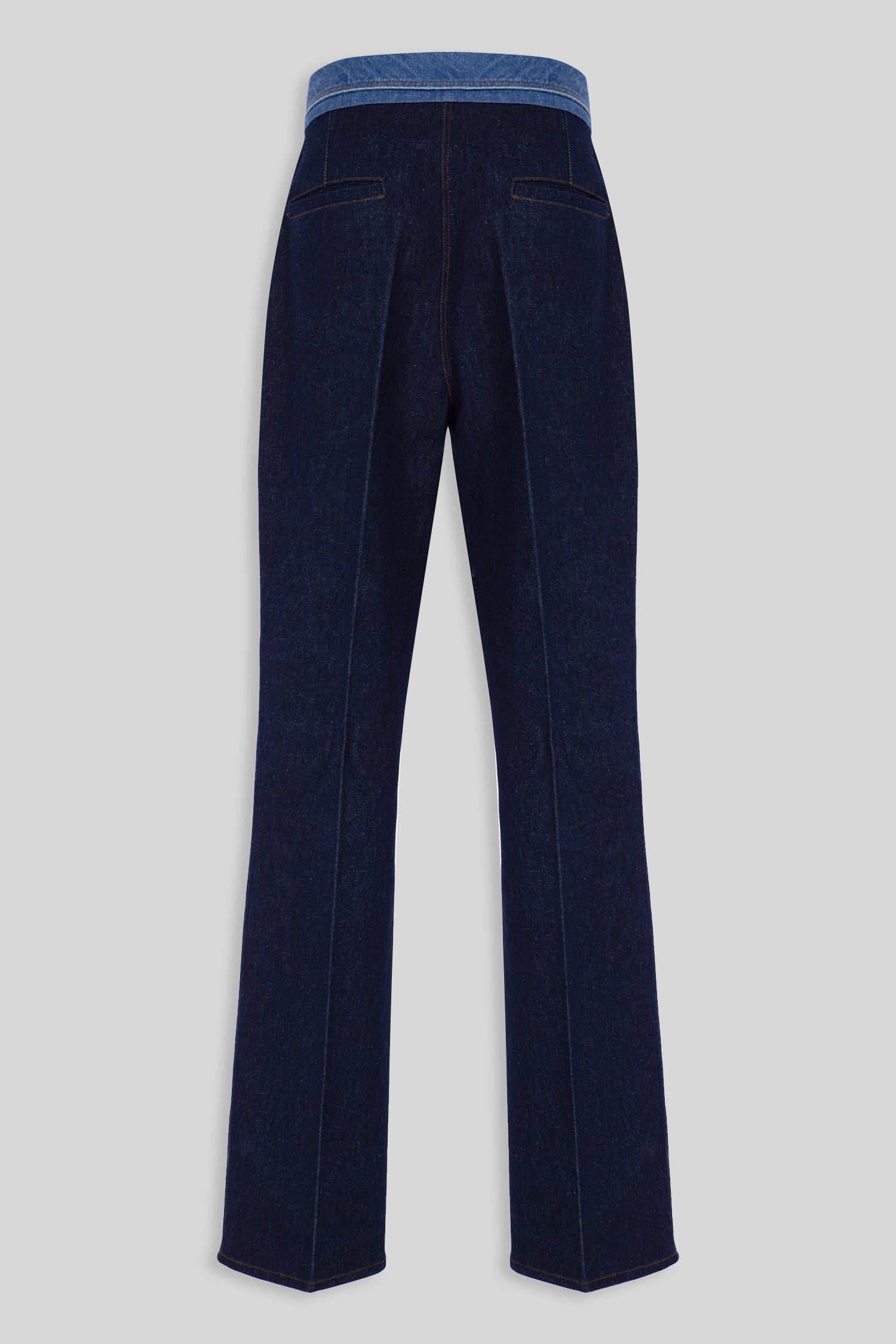 His Blue Jeans Collar Pants

