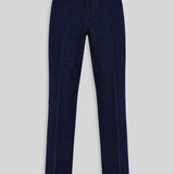 His Blue Jeans Collar Pants
