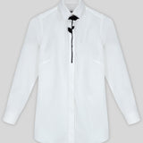 Her Black Rose Tie Shirt
