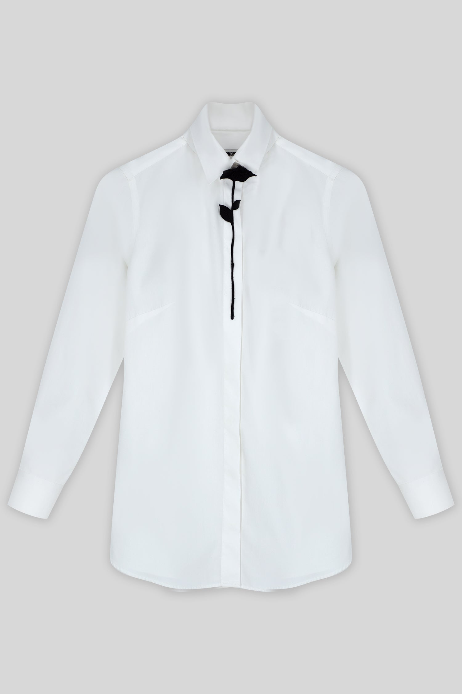 Her Black Rose Tie Shirt
