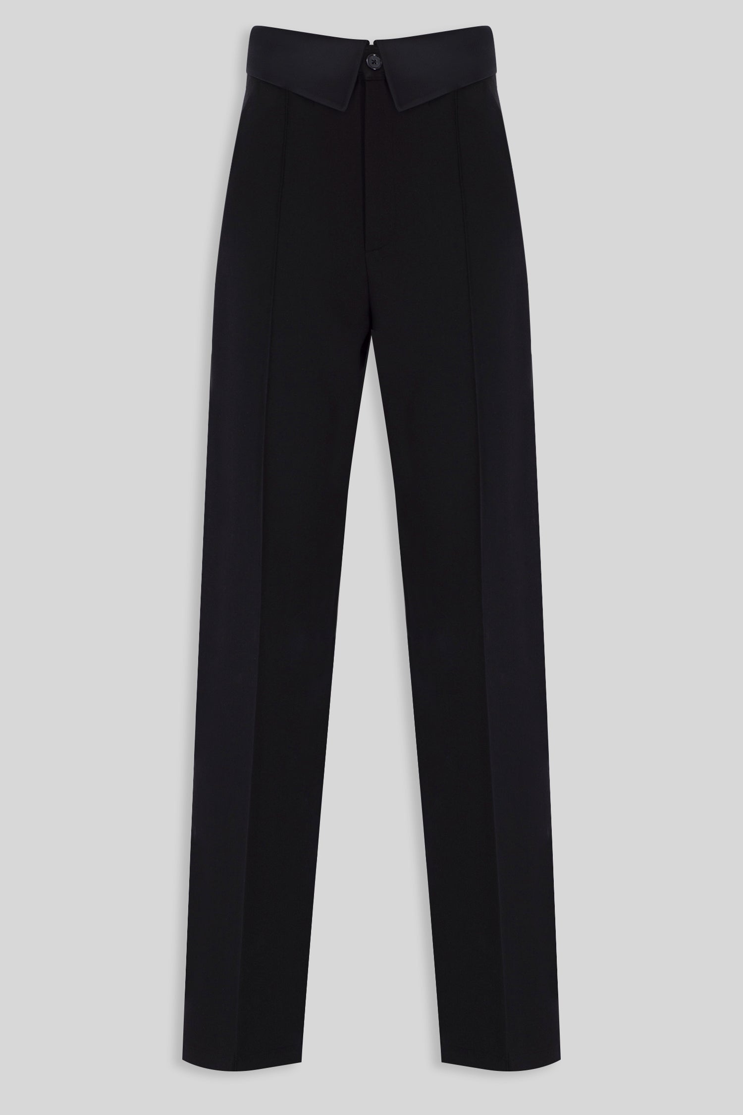 His Black Collar Pants

