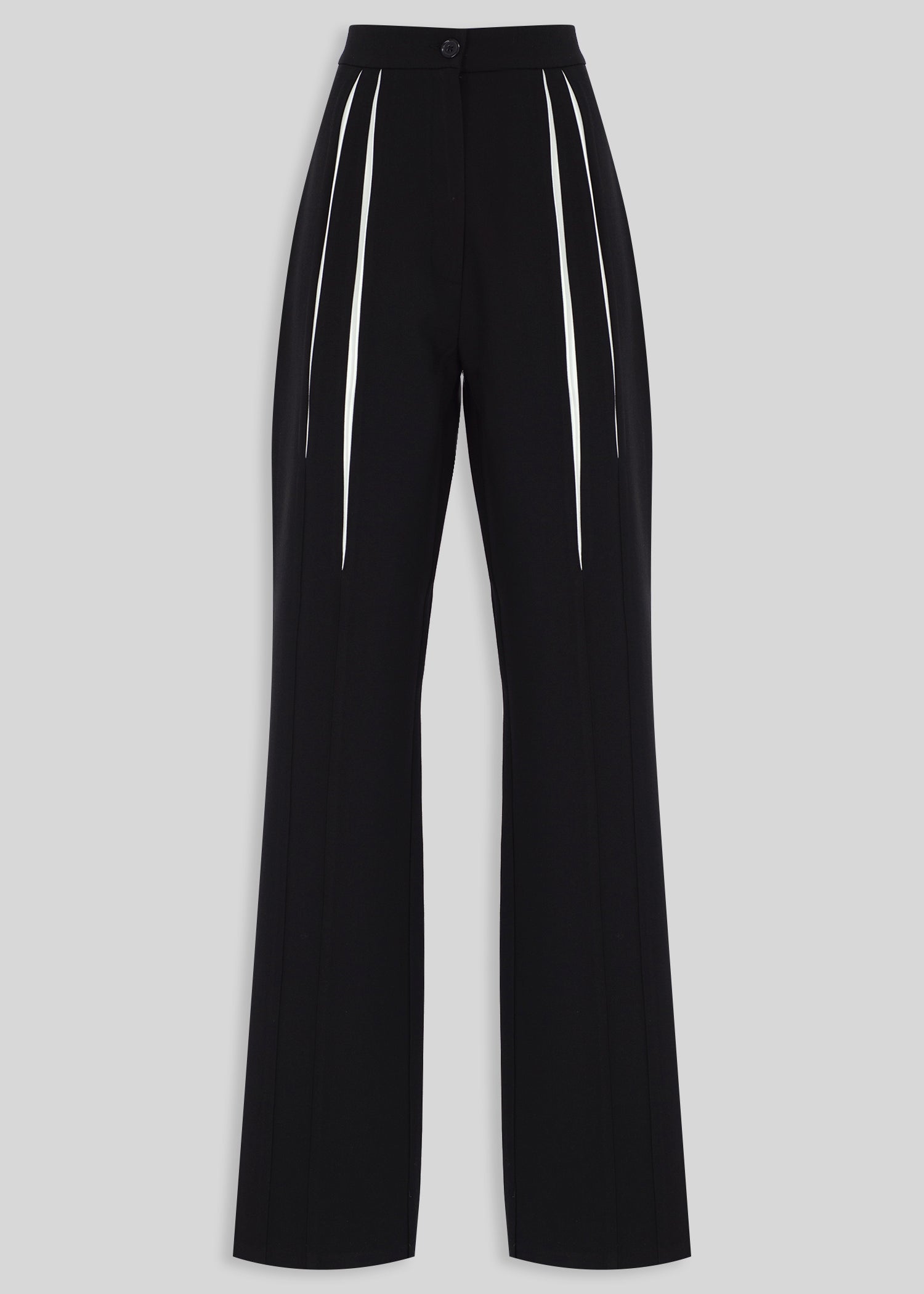 Her White Pleat Pants
