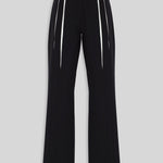 Her White Pleat Pants
