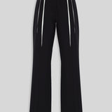 Her White Pleat Pants
