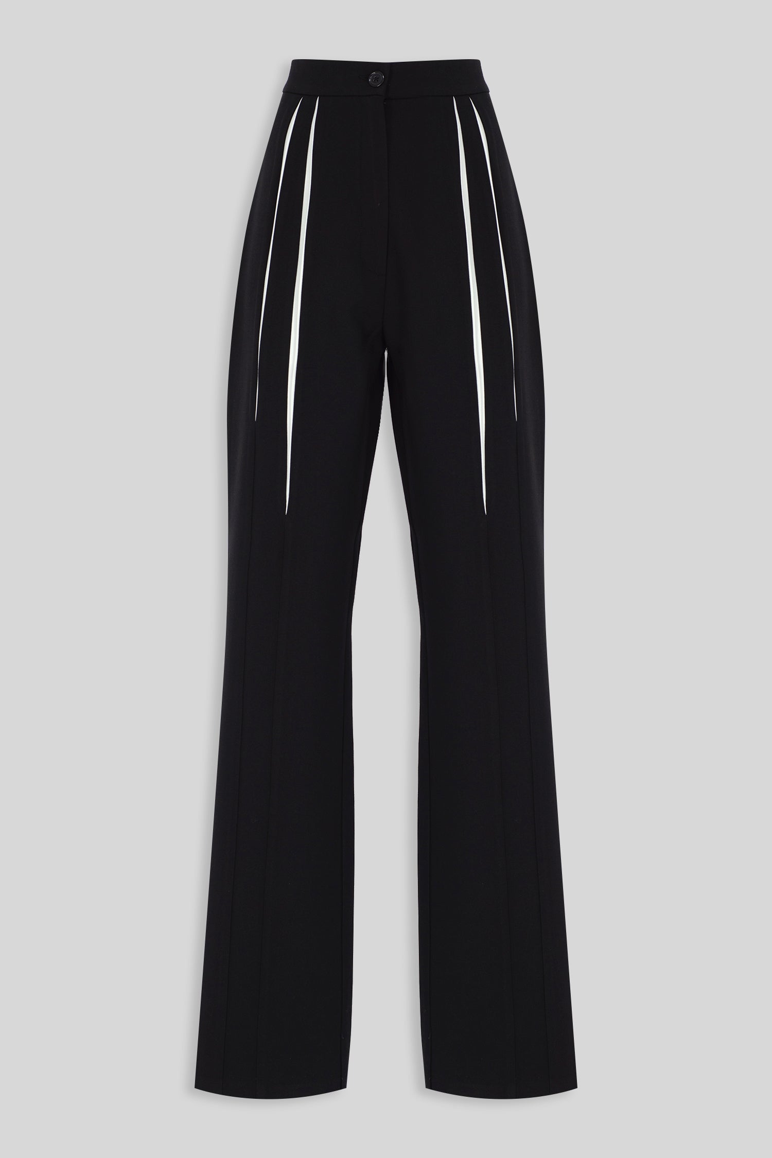 Her White Pleat Pants
