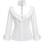 White Choker Thought Shirt
