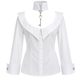 White Choker Thought Shirt
