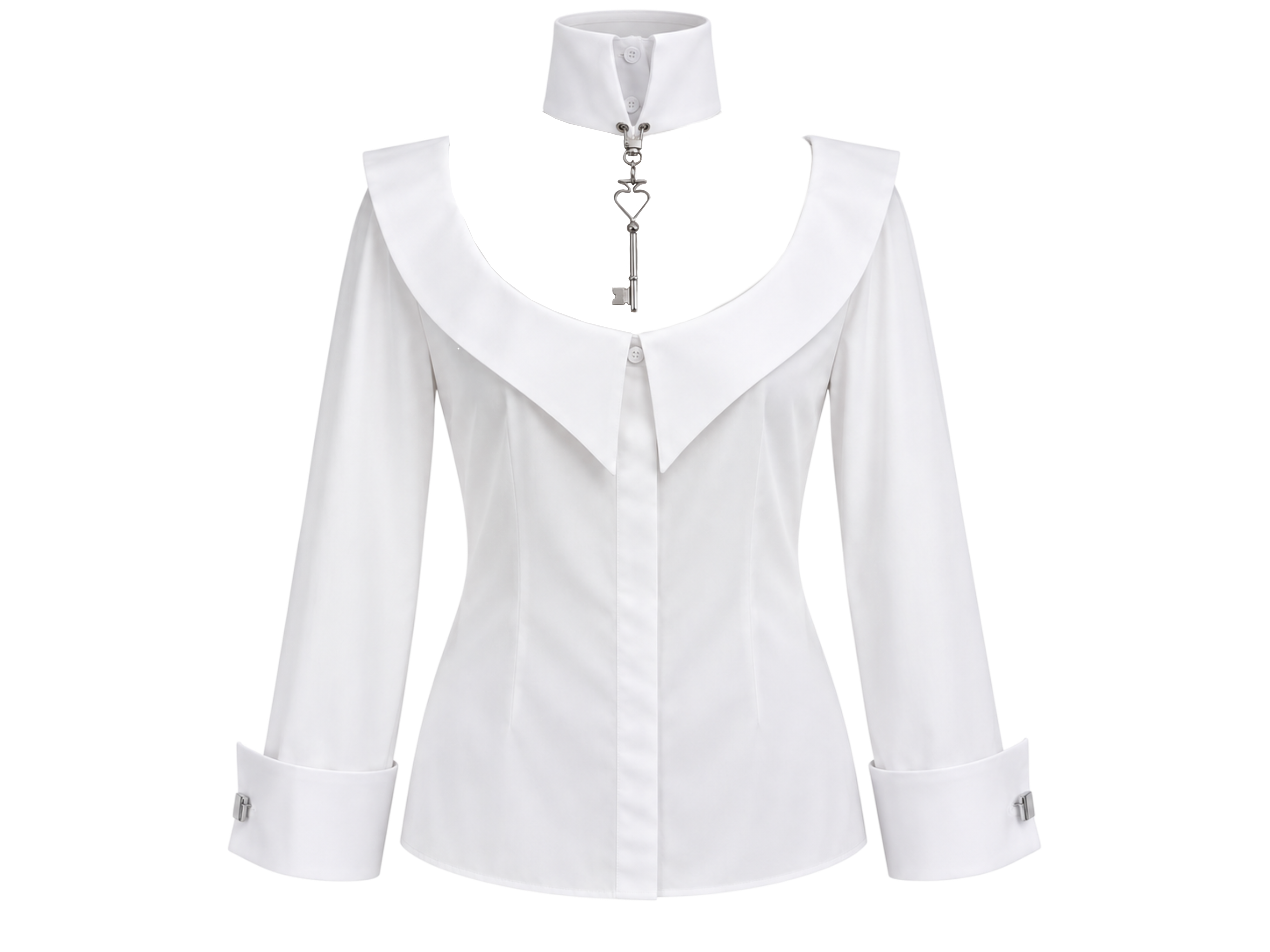 White Choker Thought Shirt
