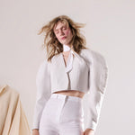 The Marble Cut Cropped Blazer
