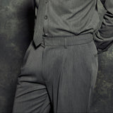 The Grey Key Zipper Pants
