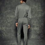 The Grey Key Zipper Pants
