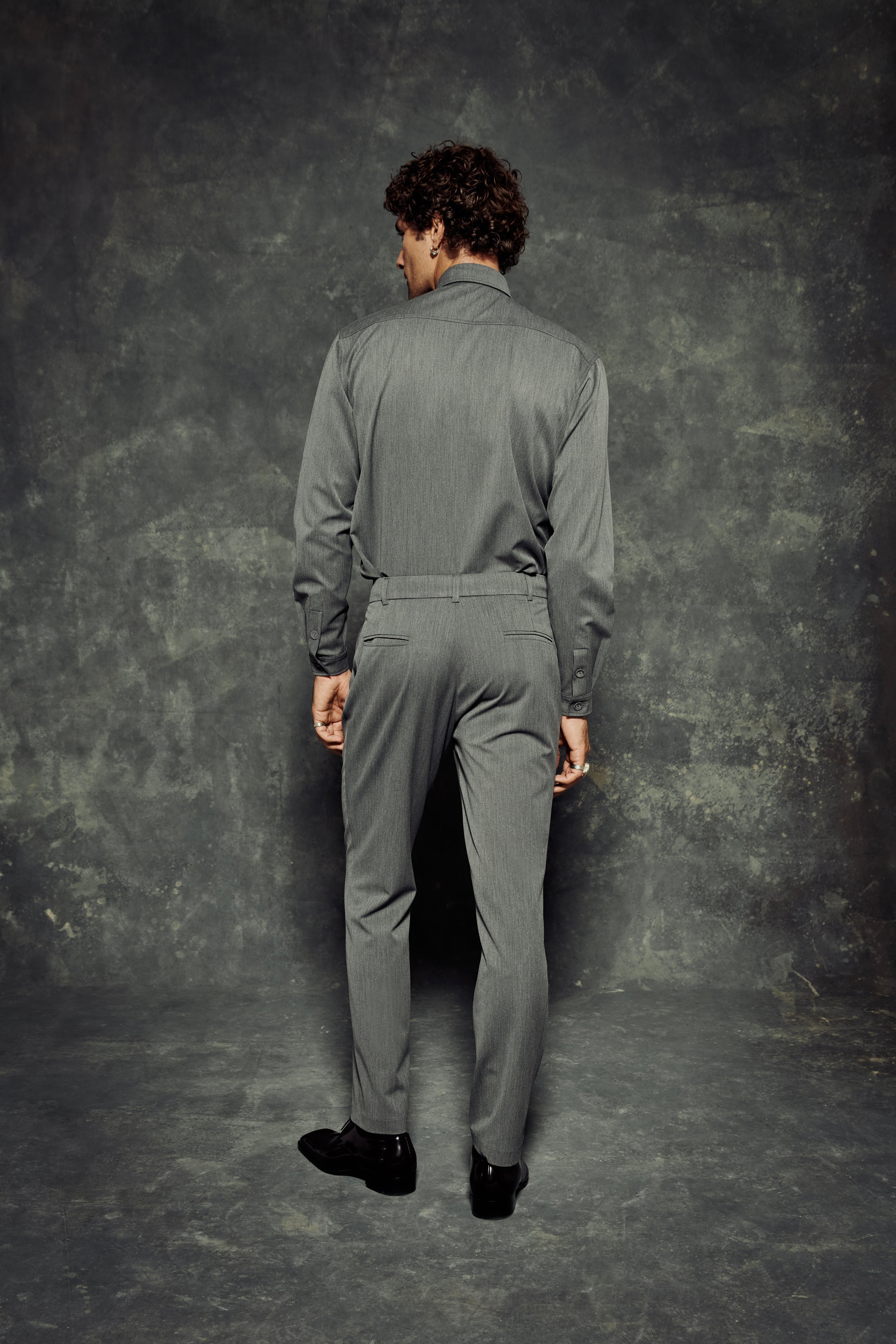 The Grey Key Zipper Pants
