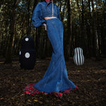 The Hidden Tartan Denim Skirt
