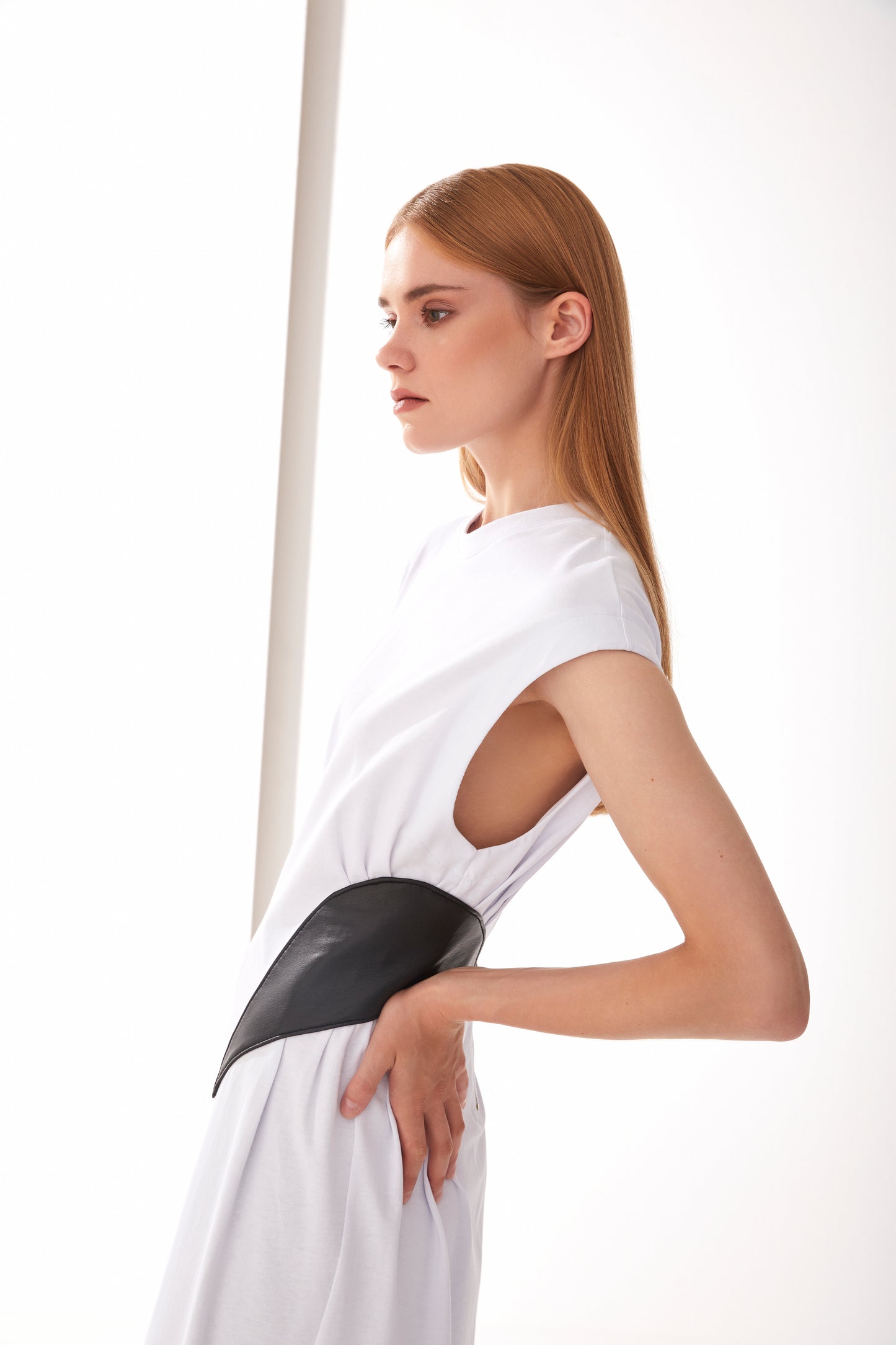 T-Dress İn White