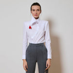 The Red Accent Shirt
