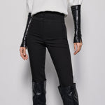 Her Black Spade Pants

