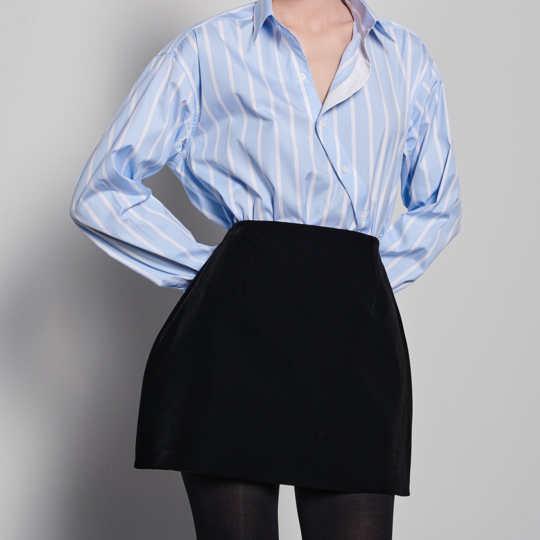 Black Velvet Skirt

