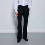 Black Pleat Game Pants
