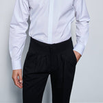 Black Pleat Game Pants
