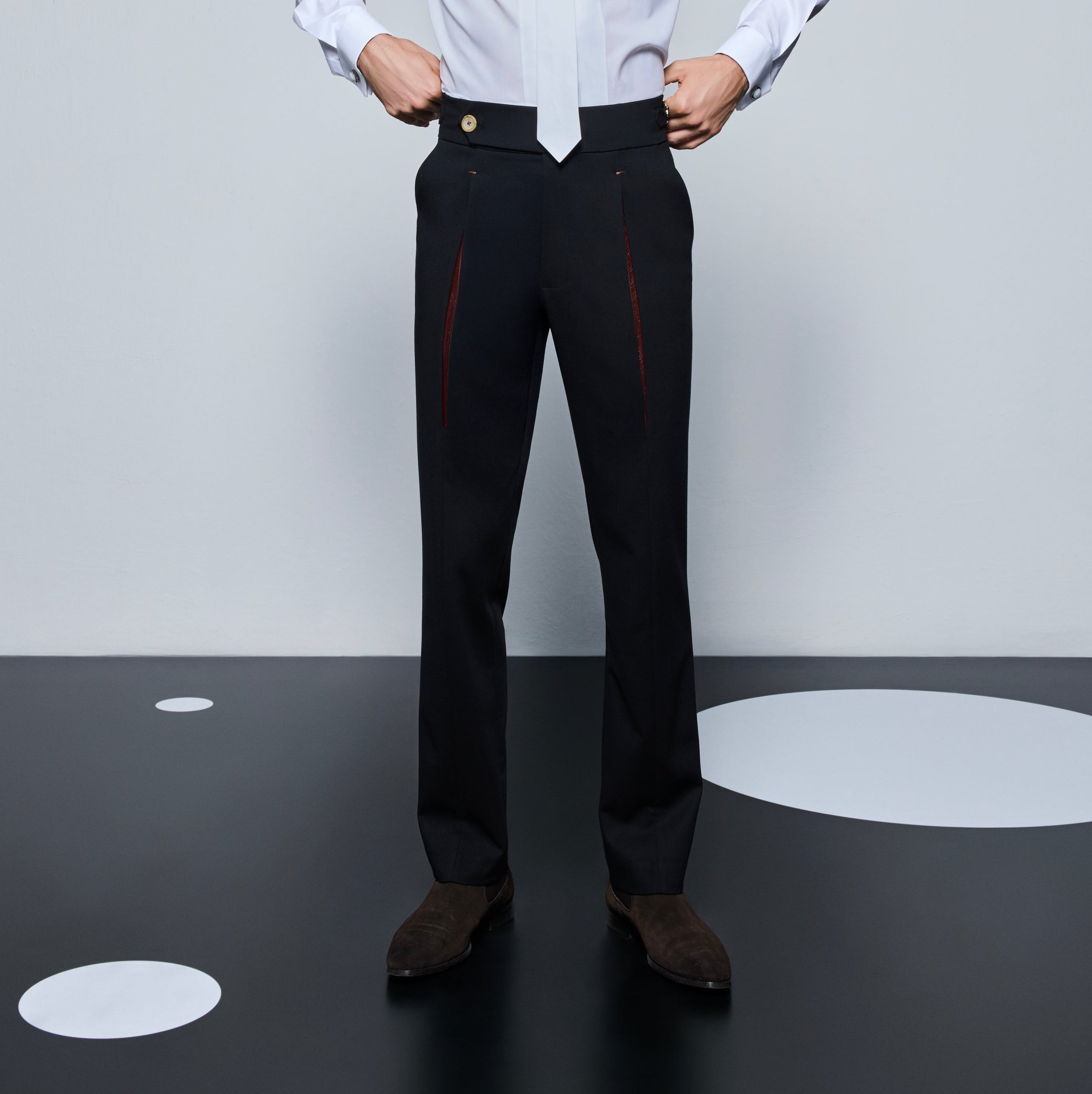 The Leather Pleated Pants
