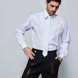 The Leather Pleated Pants
