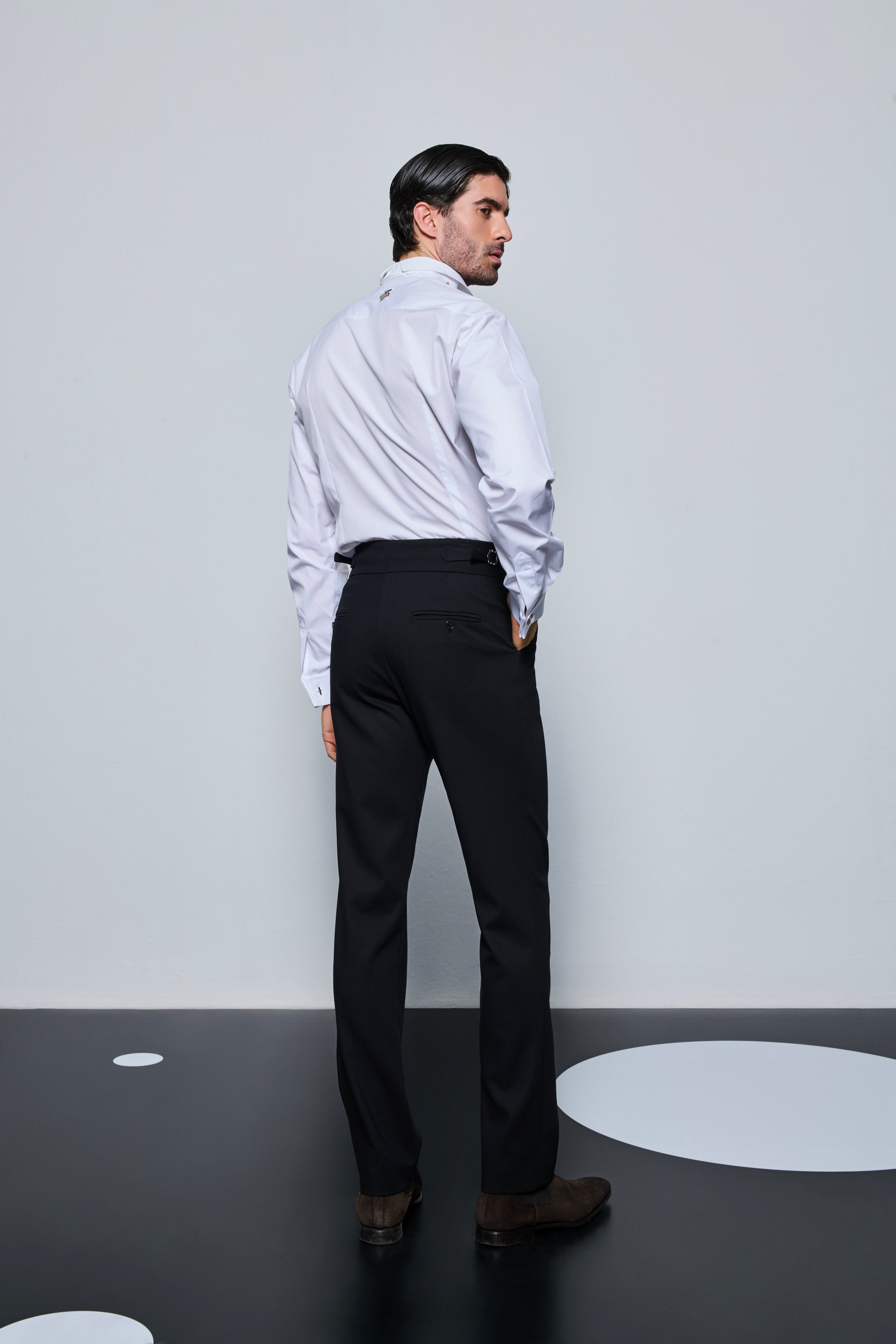 The Leather Pleated Pants
