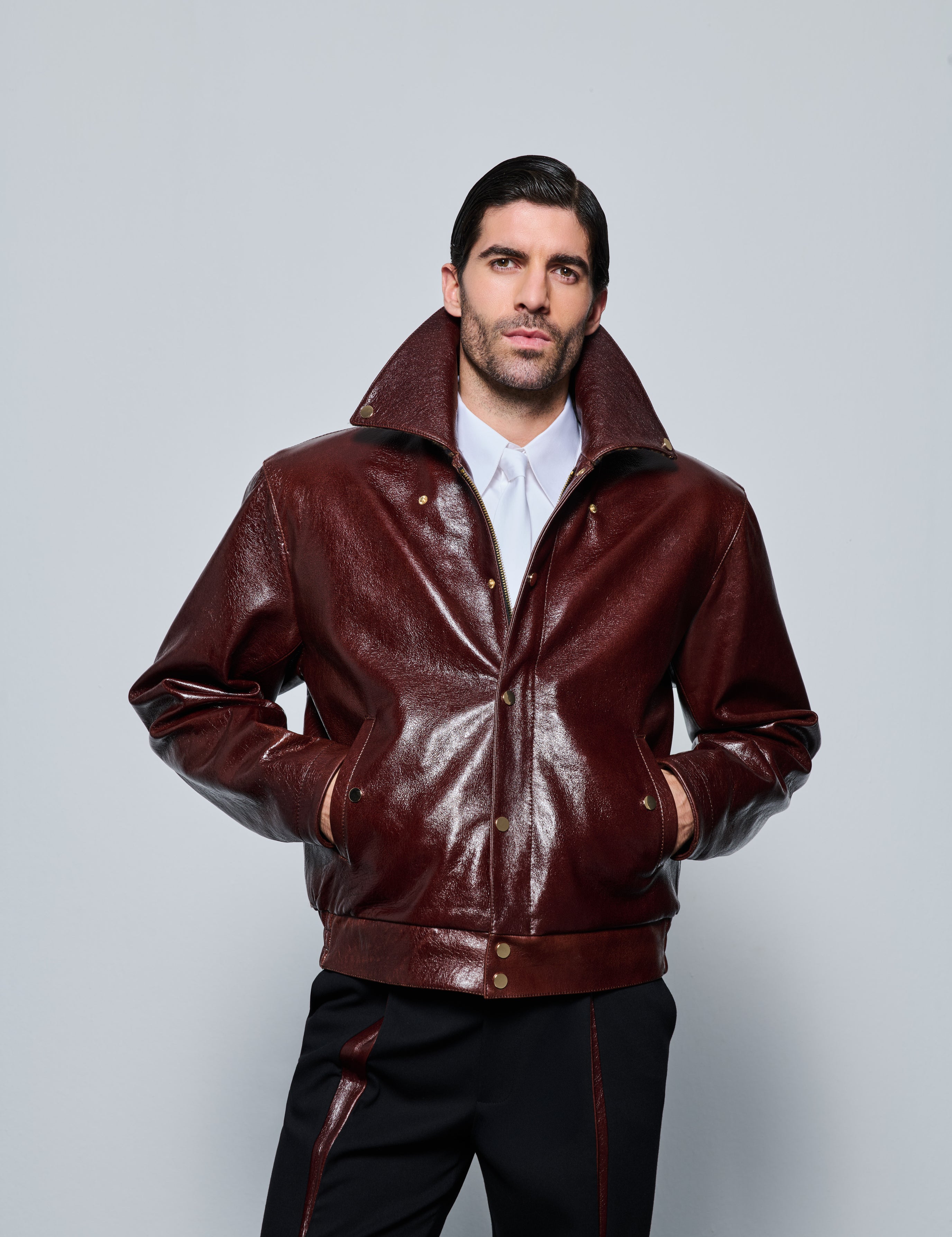 His Thoughts Leather Jacket
