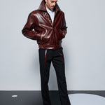 His Thoughts Leather Jacket
