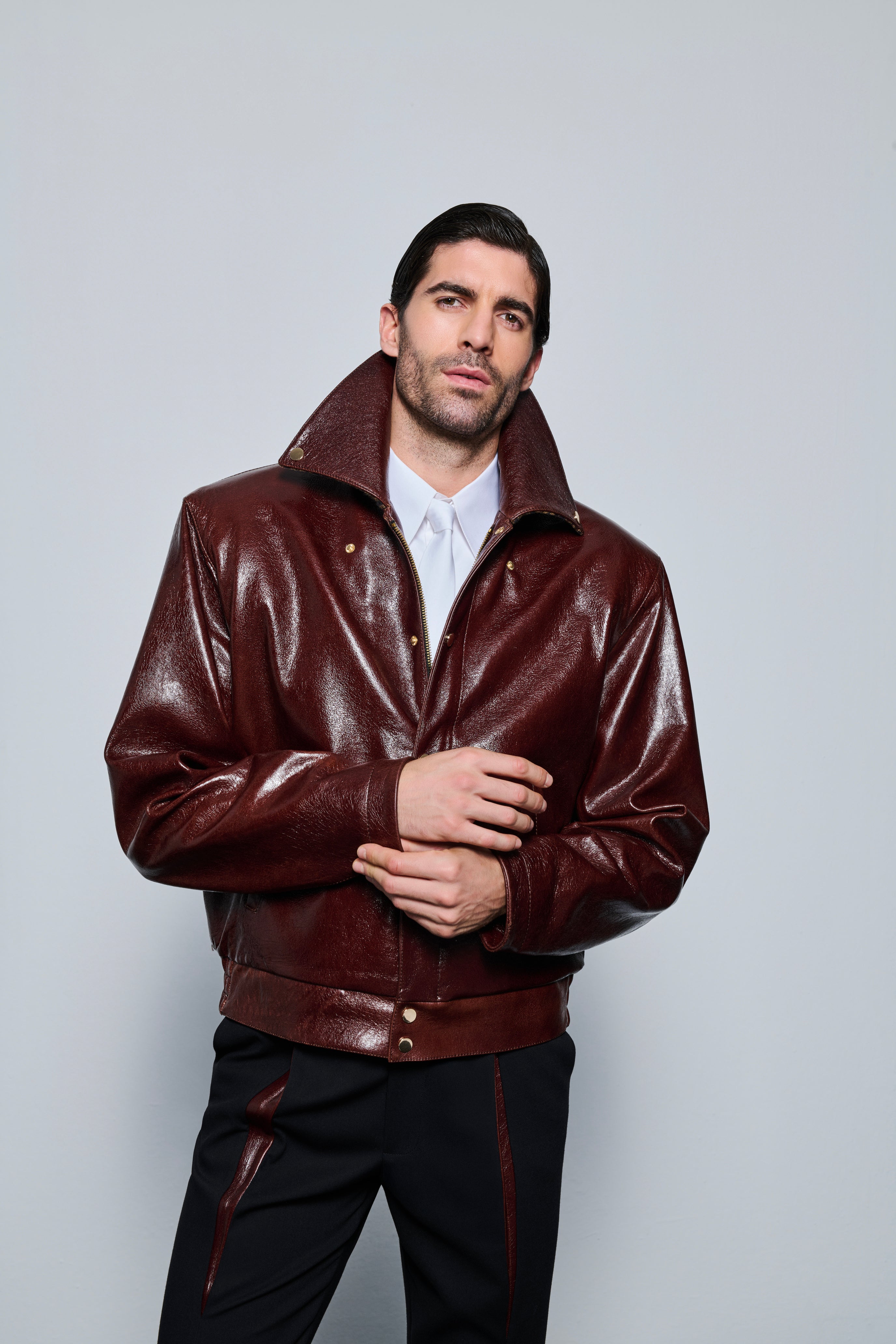 His Thoughts Leather Jacket
