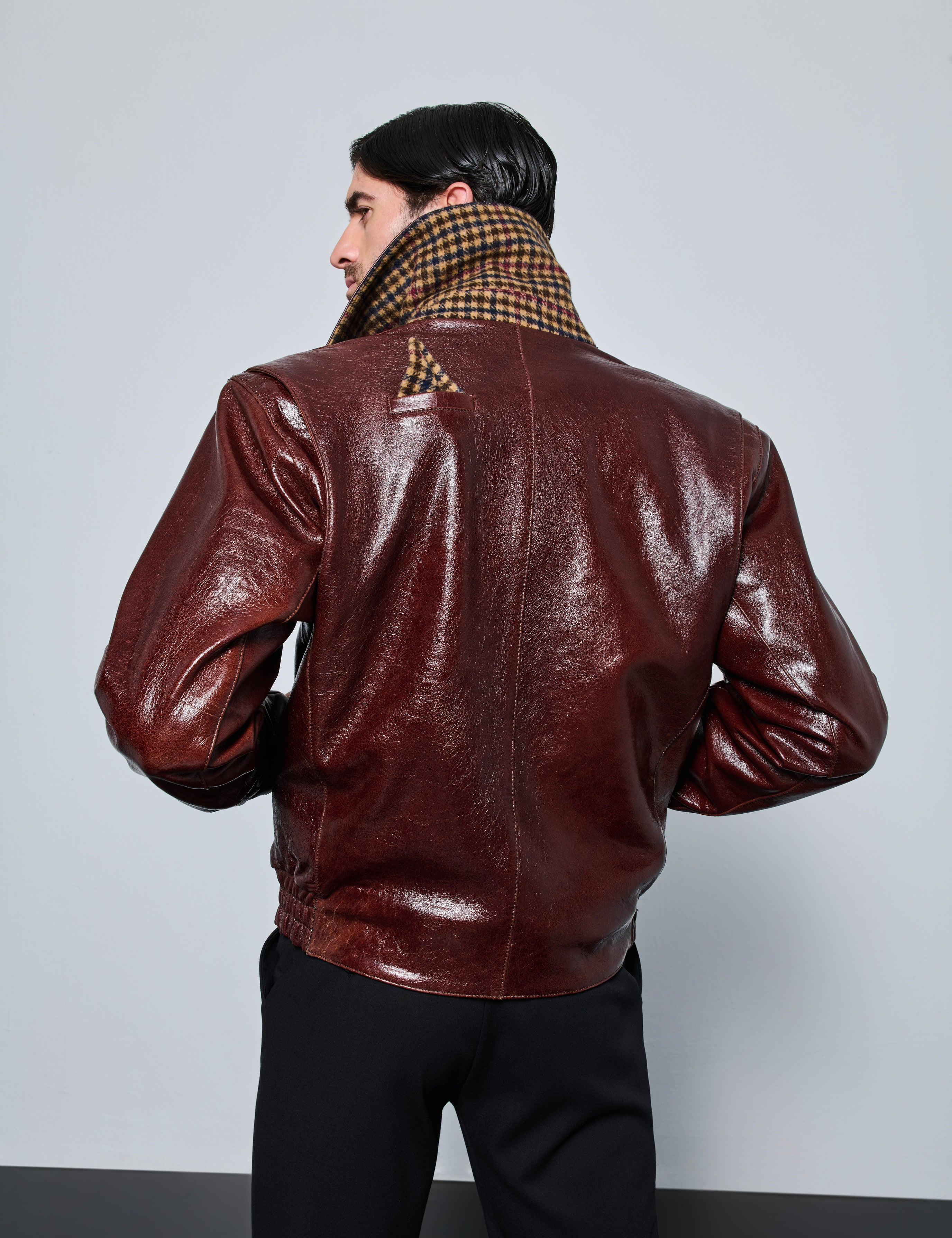 His Thoughts Leather Jacket
