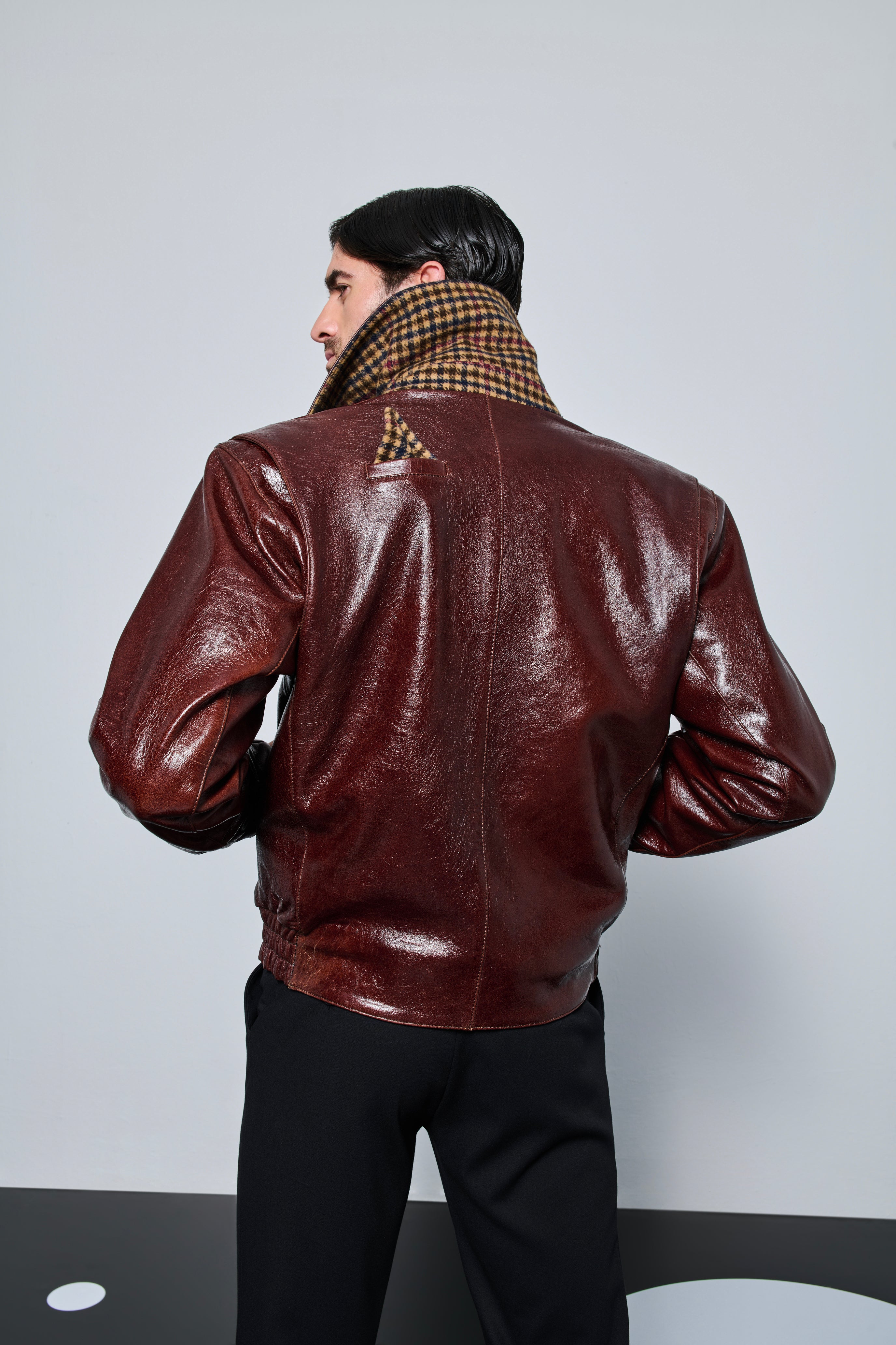 His Thoughts Leather Jacket
