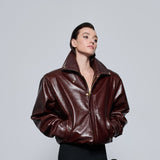 Her Thoughts Leather Jacket
