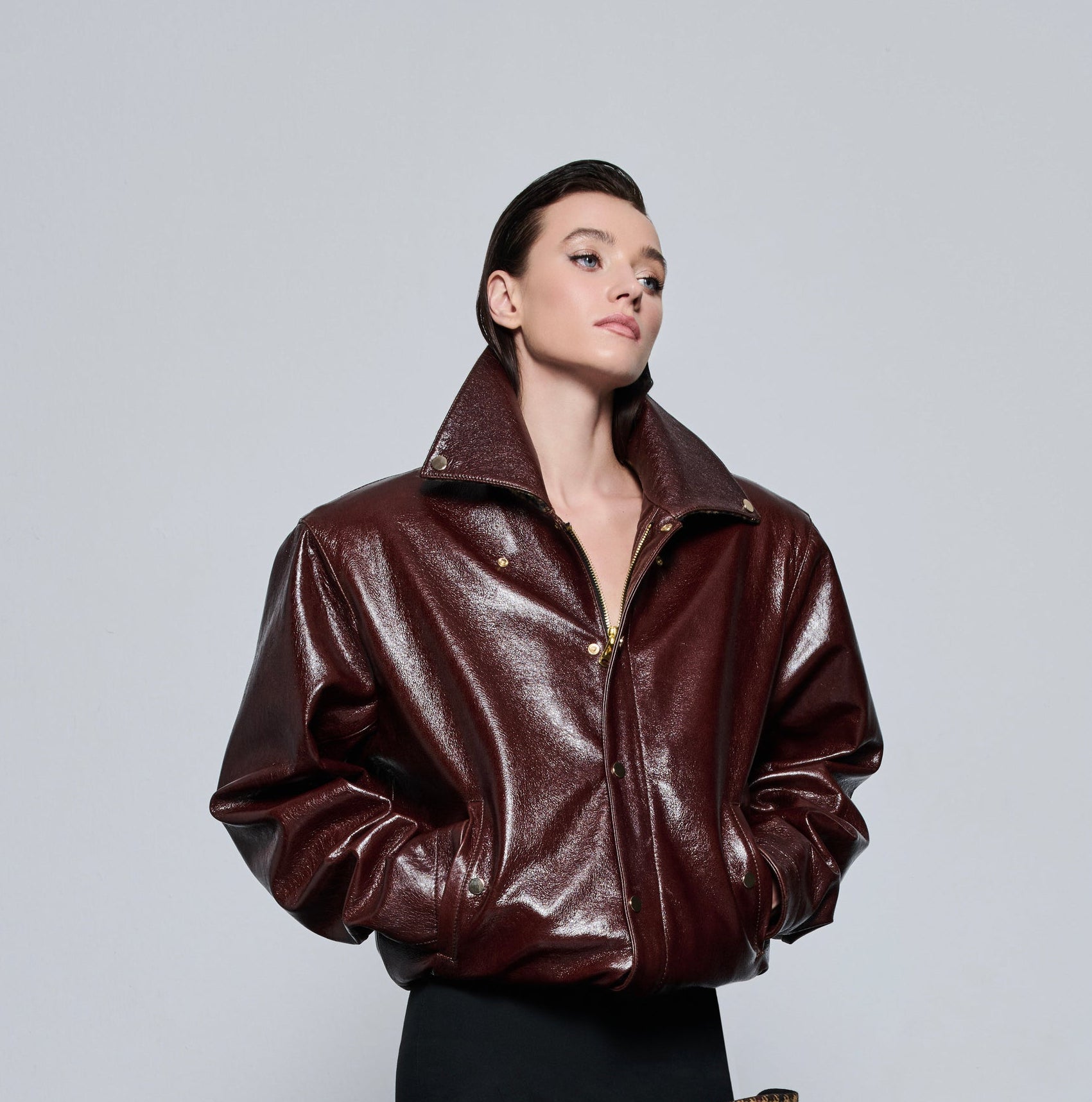 Her Thoughts Leather Jacket
