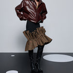 Her Thoughts Leather Jacket
